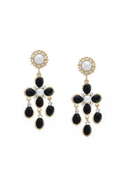 Tulip Pearl and Gemstone Chandelier Earrings | OROSHE