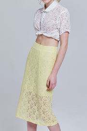 Caelan Lace Midi Skirt | OROSHE