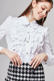 Caroline Ruffle Blouse | OROSHE