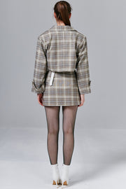 Charlie Cropped Plaid Jacket | OROSHE