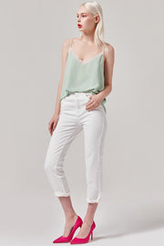 Cropped White Jeans | OROSHE