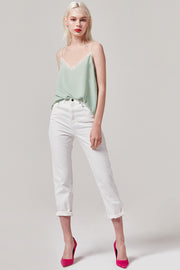 Cropped White Jeans | OROSHE