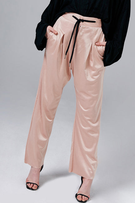 Felicity Satin Wide-Leg Pants