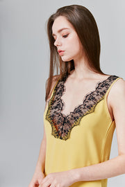 Grace Lace-Trim Slip Dress | OROSHE