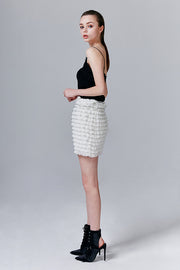 Florence Sheer Ruffle Mini Skirt | OROSHE