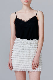 Florence Sheer Ruffle Mini Skirt | OROSHE