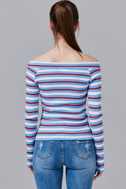 Lucy Ribbed Multistripe Top | OROSHE