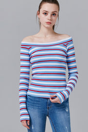 Lucy Ribbed Multistripe Top | OROSHE