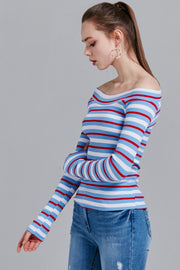 Lucy Ribbed Multistripe Top | OROSHE