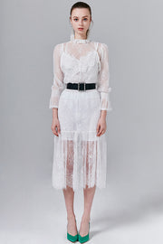 Kristen Sheer Lace Maxi Dress | OROSHE