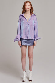 Jacqueline Iridescent Button-up Blouse | OROSHE