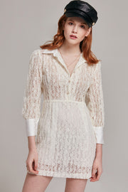 Odette Lace Blouse Dress | OROSHE