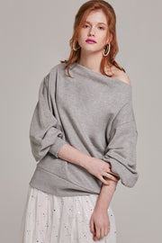 Caity Balloon Sleeve Top | OROSHE