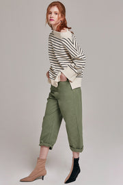 Hallie Wide Leg Cotton Pants | OROSHE