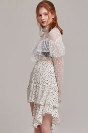 Misty Polka Dot Skirt | Oroshe 