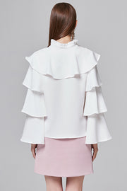 Bianca Tiered-Sleeve Blouse | OROSHE