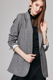 Maria Herringbone Blazer | OROSHE