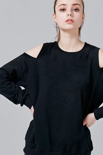 Jackie Cutout Shoulder Sweatshirt