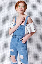 Kate Overalls Denim Jumpsuit | OROSHE