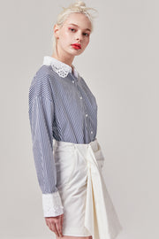 Lace Collar Shirt