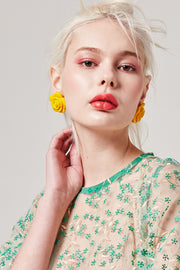 Rose Statement Earrings