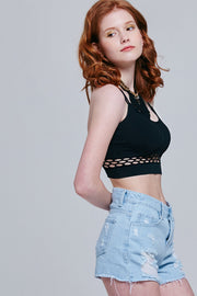 Rylee Mesh Crop Top | OROSHE