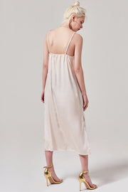 Satin Slit Slip Dress | OROSHE