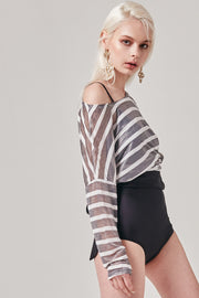 Sheer Stripe Tee | OROSHE