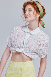 Sonya Paisley Crop Top | OROSHE