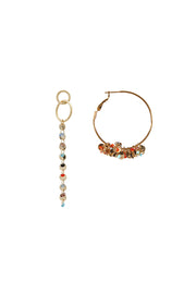 Multi Stone Asymmetric Earrings | OROSHE